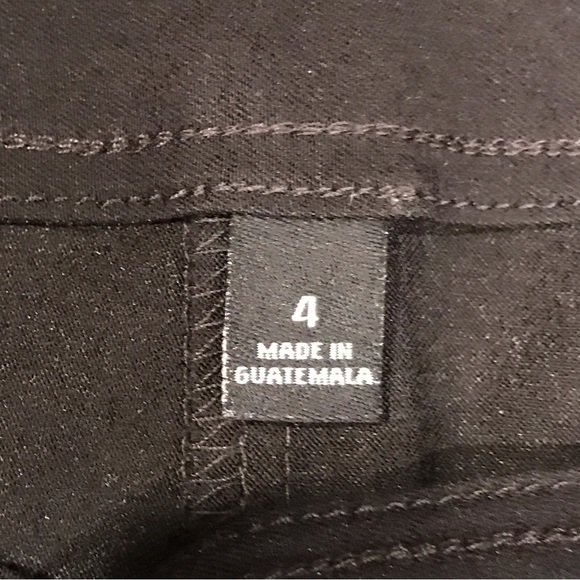 Roz and Ali Black Silver Beads On Ankles classic fit ankle length pant Size 4 - Picture 6 of 8